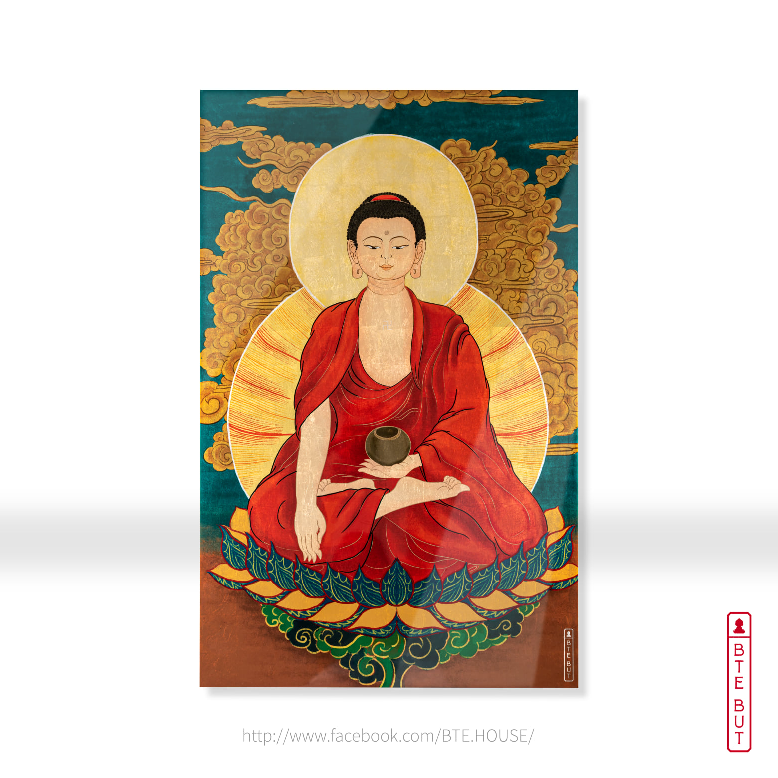 TRANH SƠN MÀI DÁT BẠC - PHẬT THÍCH CA MÂU NI