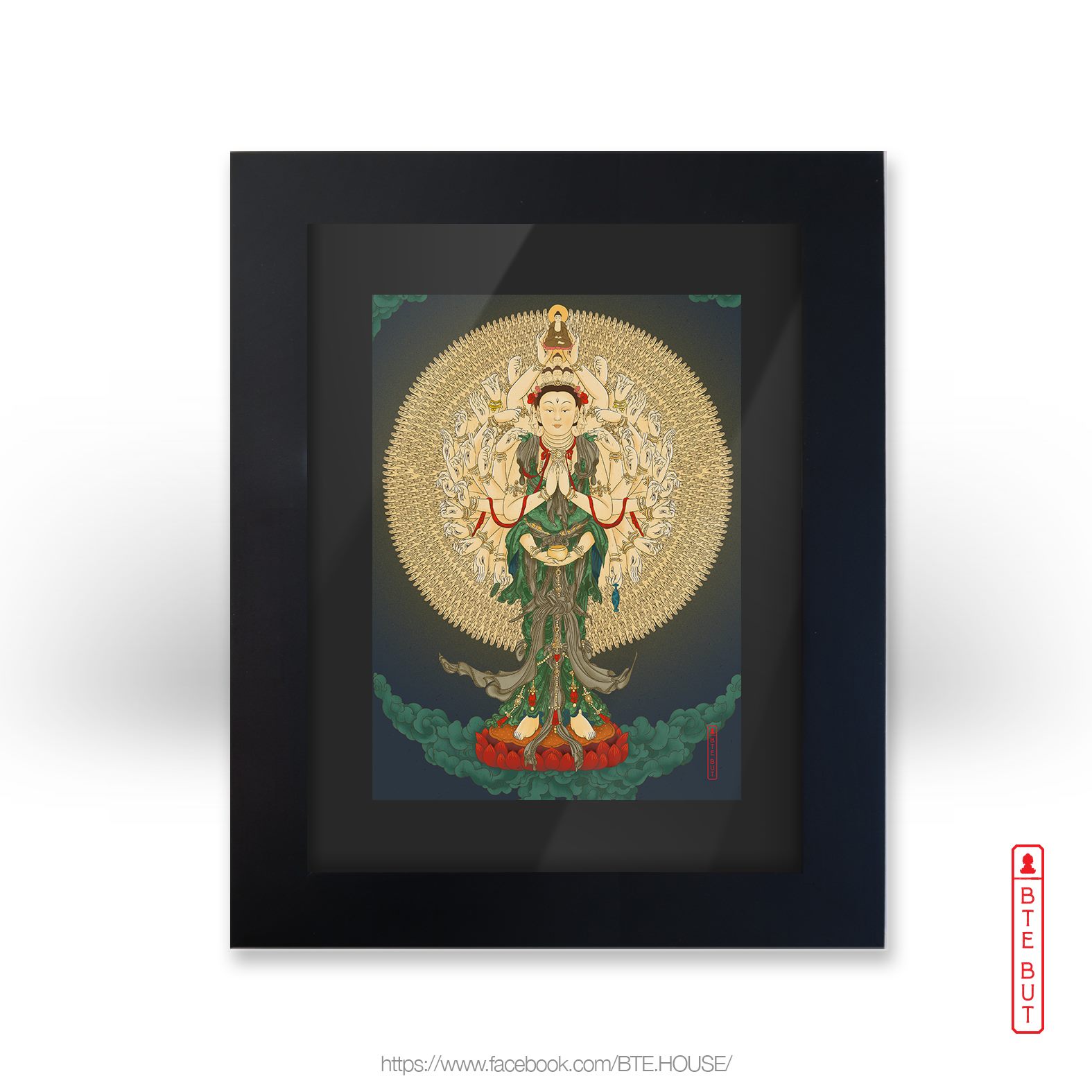 TRANH CANVAS THỤY SỸ - QUAN ÂM THIÊN THỦ THIÊN NHÃN
