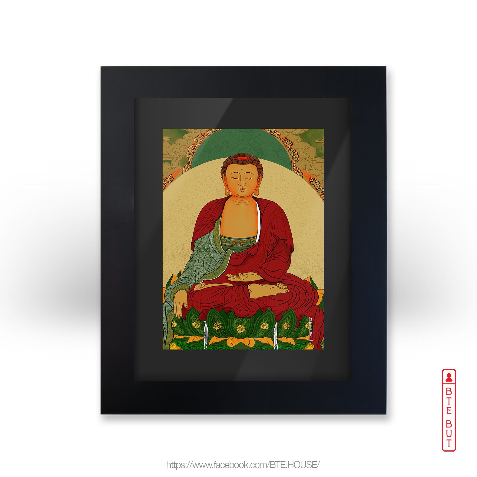 Tranh Giấy Art - Thích Ca Mâu Ni Phật