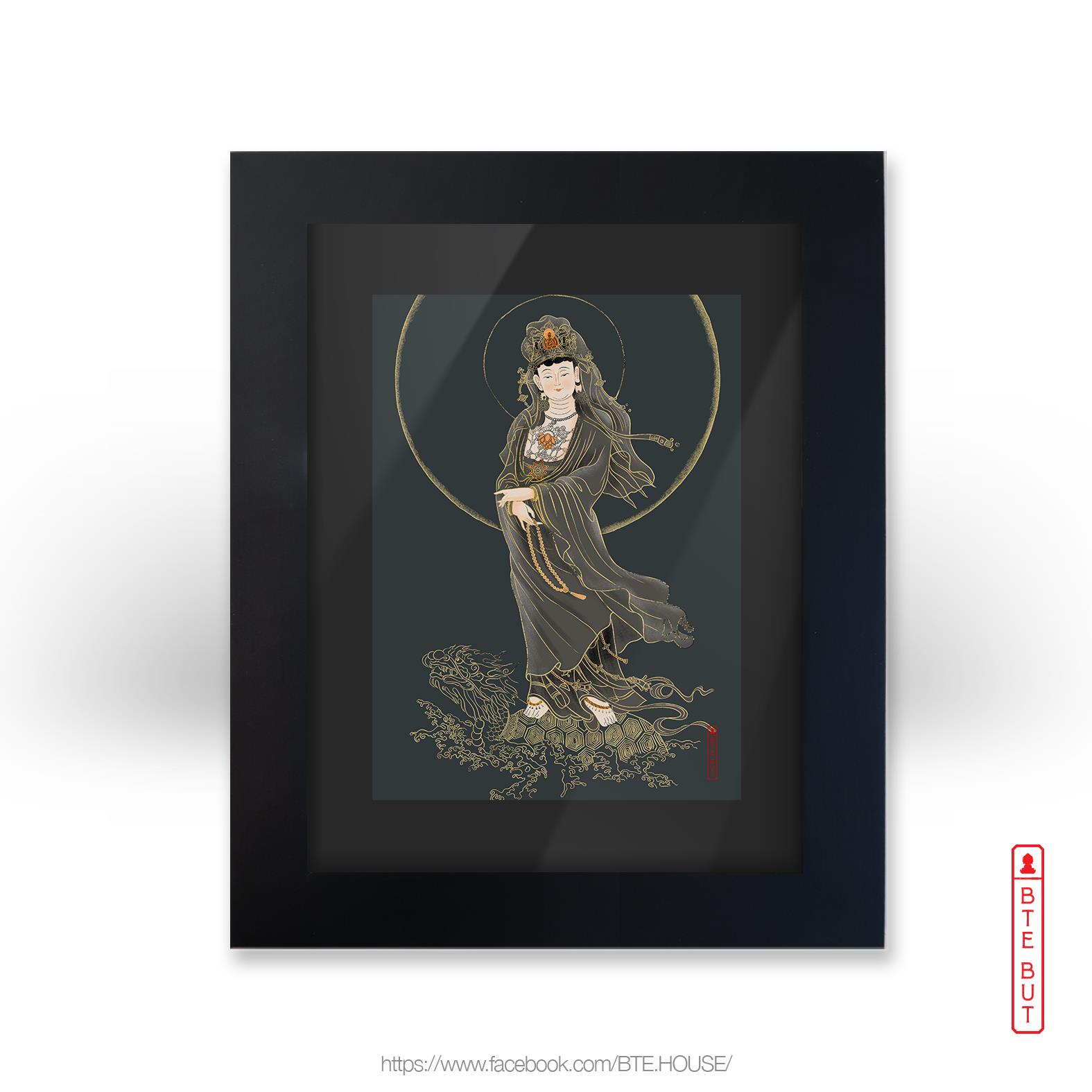 Tranh Giấy Art - Địa Tạng Vương Bồ Tát