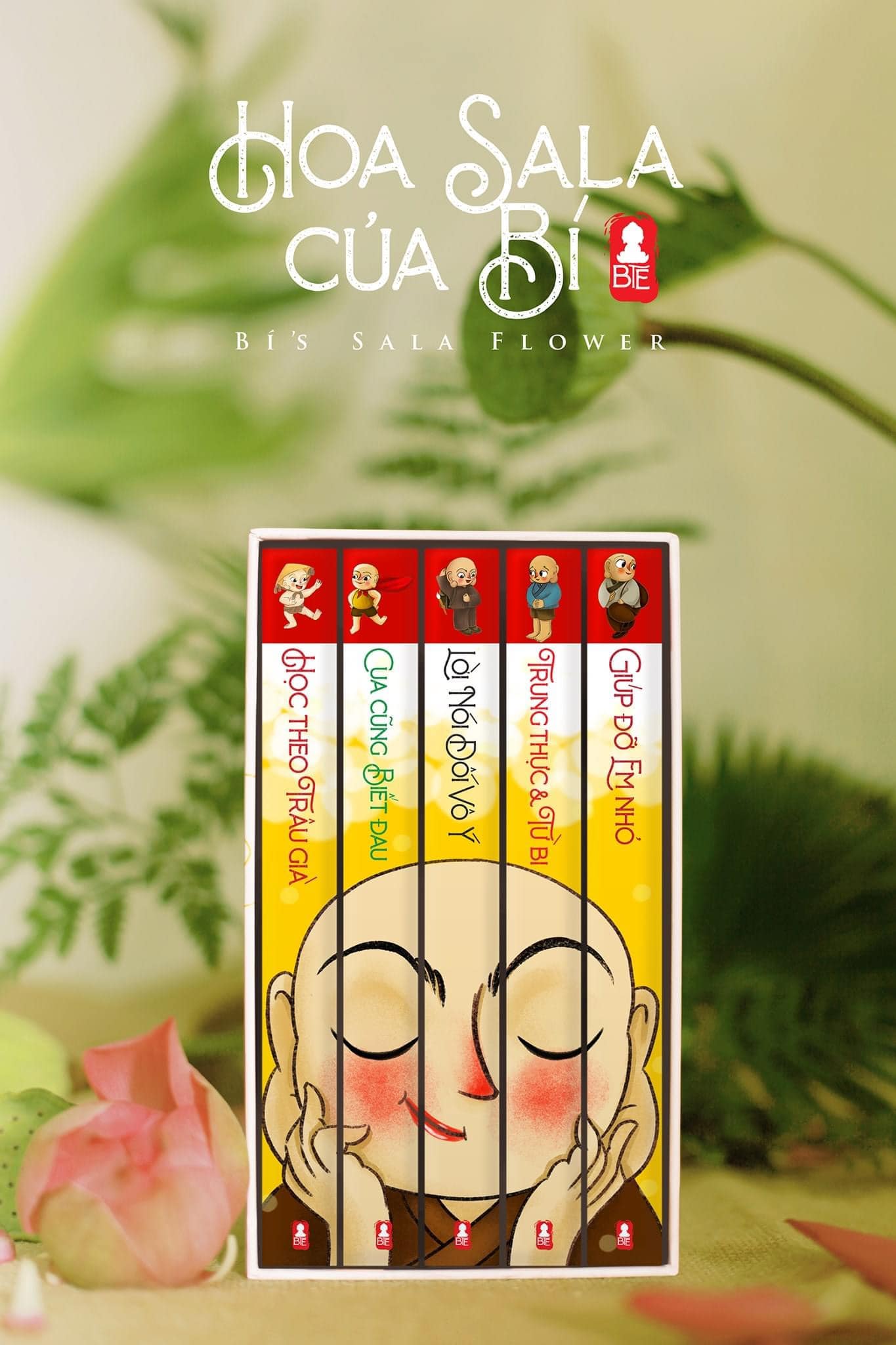 HOA SALA CỦA BÍ: BỘ 5 QUYỂN: TRUYỆN TRANH PHẬT GIÁO THIẾU NHI: PHIÊN BẢN VIỆT - ANH ( CHO TRẺ TỪ 3-8 TUỔI )